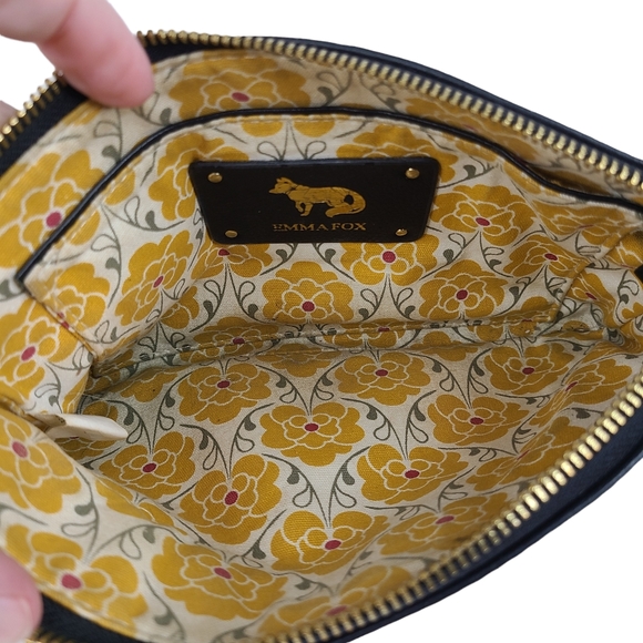 Emma Fox black & white color block small pebbled leather convertible crossbody - Picture 12 of 15